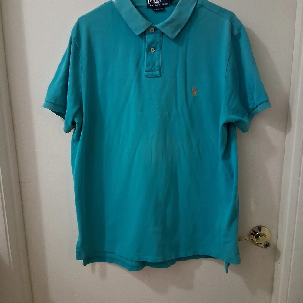 Polo Ralph Lauren Powder Blue Short-Sleeve Polo Shirt Size XL